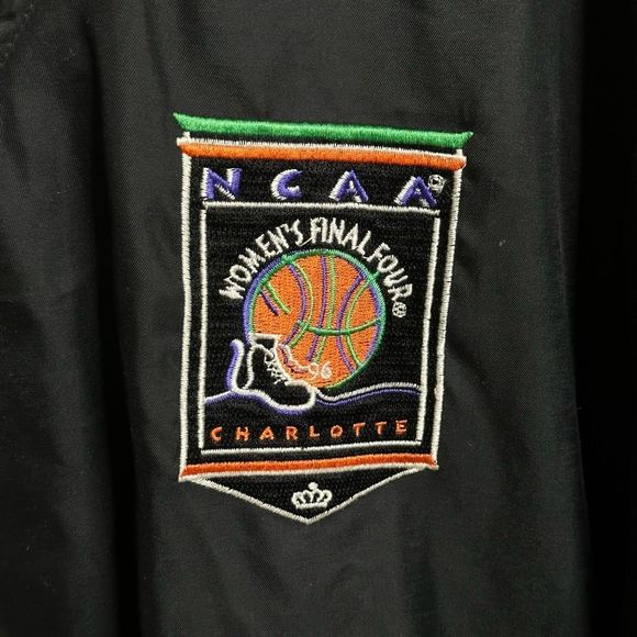 Vintage 90s Reebok NCAA Charlotte Final Four Windbreaker Pullover Large - Picture 2 of 5